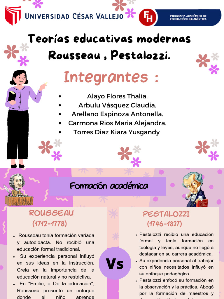 Aportes de Rousseau y Pestalozzi en Educación | PDF | Jean-Jacques ...