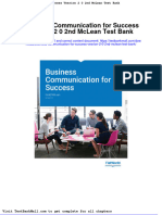 Business Communication For Success Vesrion 2 0 2nd Mclean Test Bank