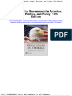Test Bank For Government in America People Politics and Policy 17th Edition