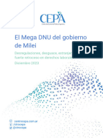 Informe CEPA: El Mega DNU de Milei