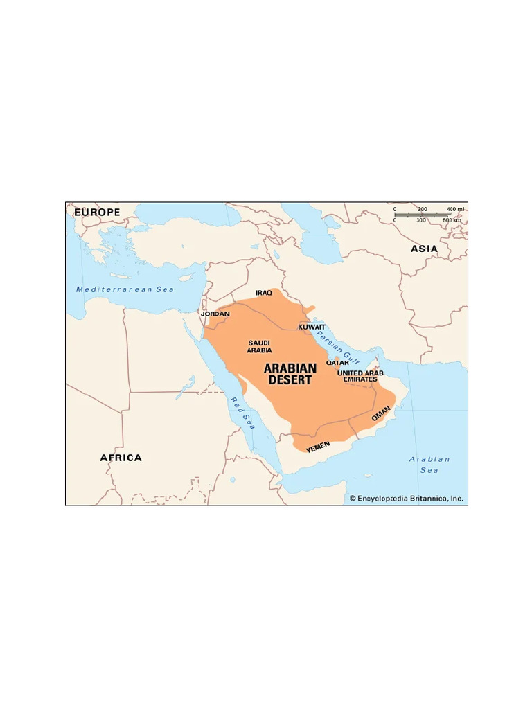 Arabian Desert - Facts, Definition, Temperature, Plants, Animals, & Map
