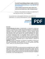 Aplicação Da Inteligência Artificial Nos Conflitos Submetidos À Justiça Restaurativa+ (Im) +possibilidade