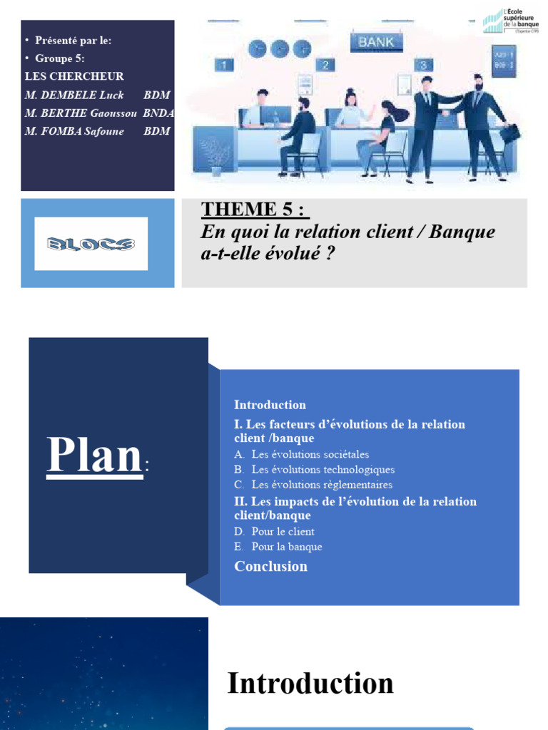 Évolution de la relation client-banque | PDF | Banques | Économie