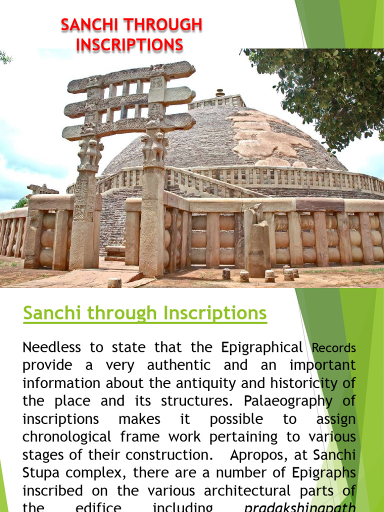 Sanchi Through Inscriptions BuddhistBuddha PDF Indian Religions