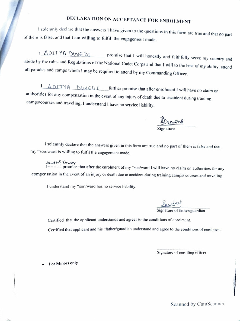 Aditya Duvedi Acceptance | PDF
