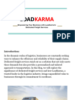 Empowering Your Business With Loadkarma's Dedicated Freight Services