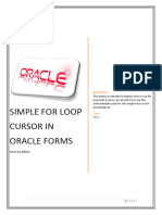 Simple For Loop Cursor in Oracle Forms6i