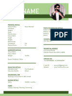 14 Marriage Biodata Template in Word