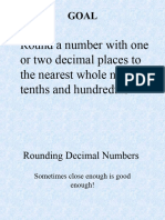 Rounding Decimal Numbers