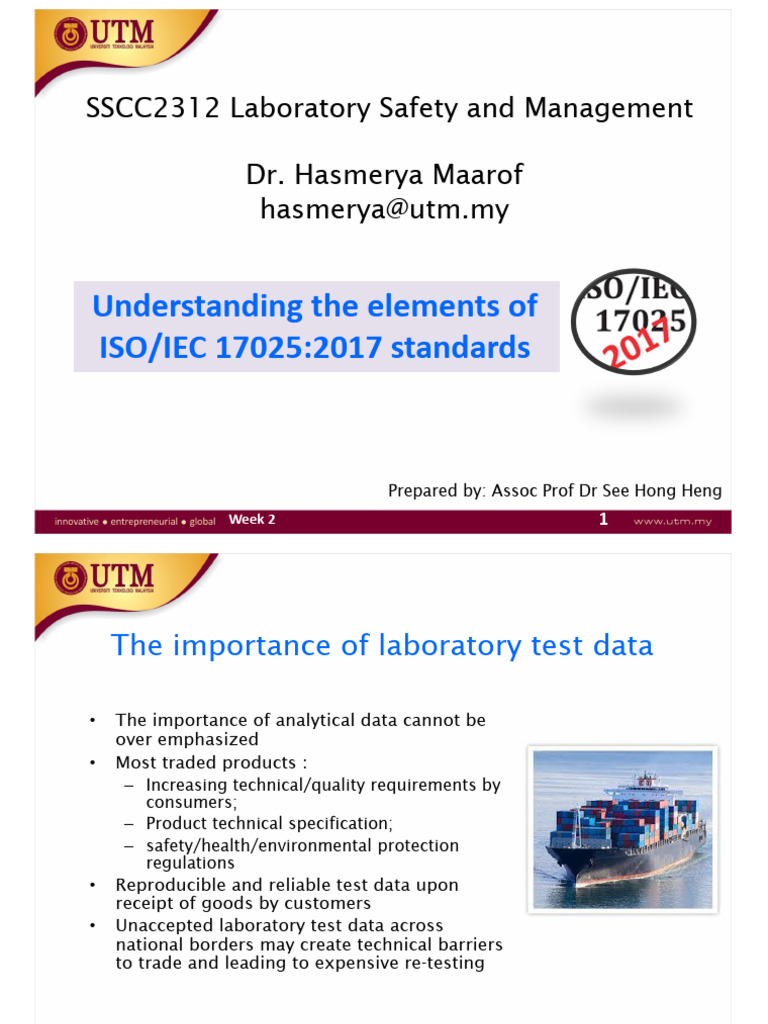 ISO/IEC 17025:2017 Standards Overview | PDF
