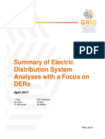 Summary of Electric Distribution System Analyses April 10 FINAL