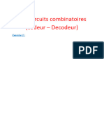 TP 3 Circuits Combinatoires (Codeur - Decodeur) : Exercice 1