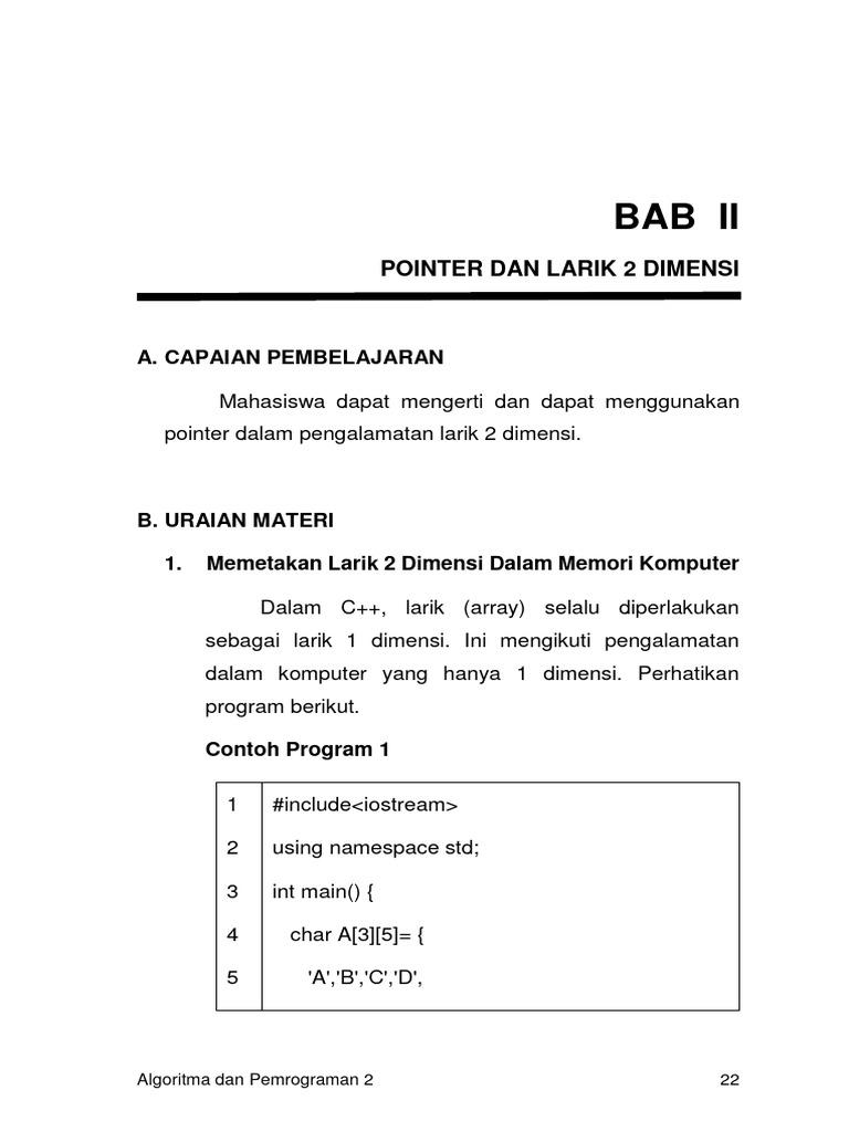 22TIF0113 - UNESCO - ALGORITMA DAN PEMROGRAMAN 2 - Part2 | PDF