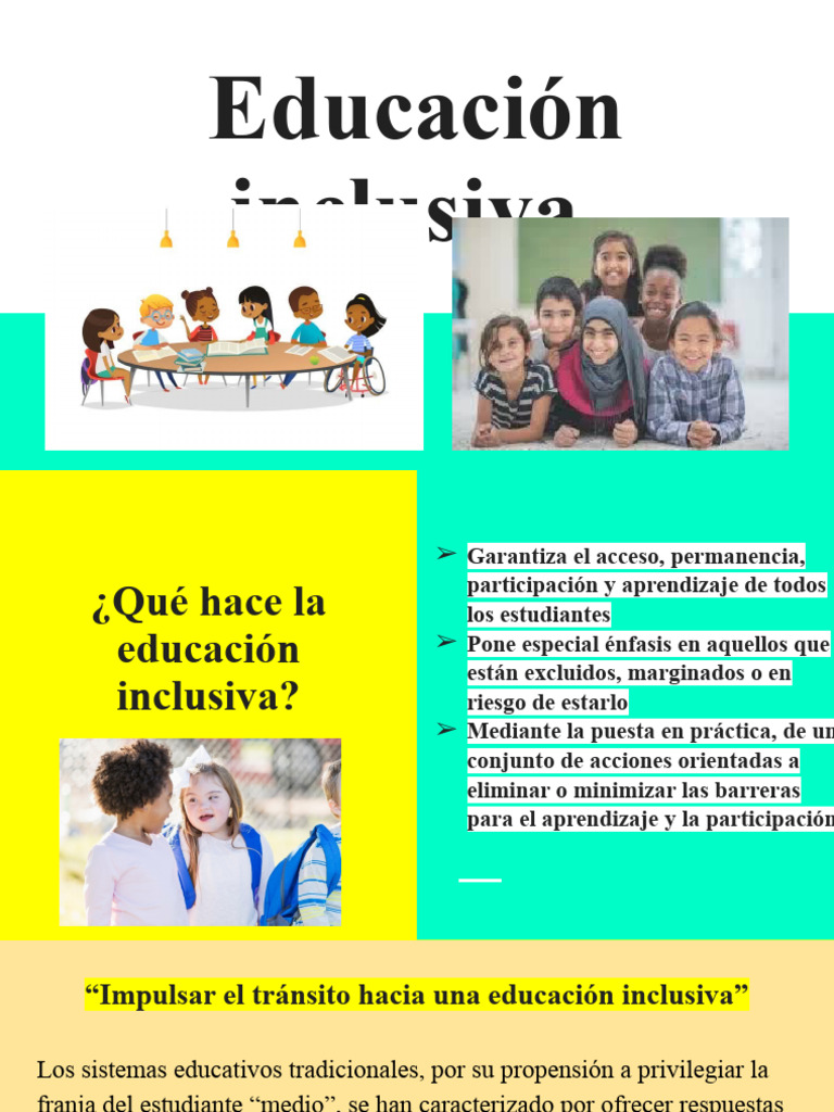 Educación Inclusiva | PDF | Aprendizaje | Plan de estudios
