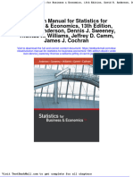 Solution Manual For Statistics For Business Economics 13th Edition David R Anderson Dennis J Sweeney Thomas A Williams Jeffrey D Camm James J Cochran