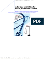 Test Bank For Law and Ethics For Medical Careers 5th Edition Judson