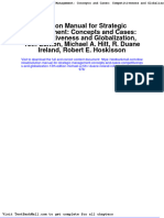 Solution Manual For Strategic Management Concepts and Cases Competitiveness and Globalization 13th Edition Michael A Hitt R Duane Ireland Robert e Hoskisson 13 978