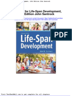 Test Bank For Life Span Development 18th Edition John Santrock