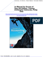 Solution Manual For Survey of Accounting 6th Edition Thomas Edmonds Christopher Edmonds Philip Olds
