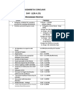 Program Profile Day 1