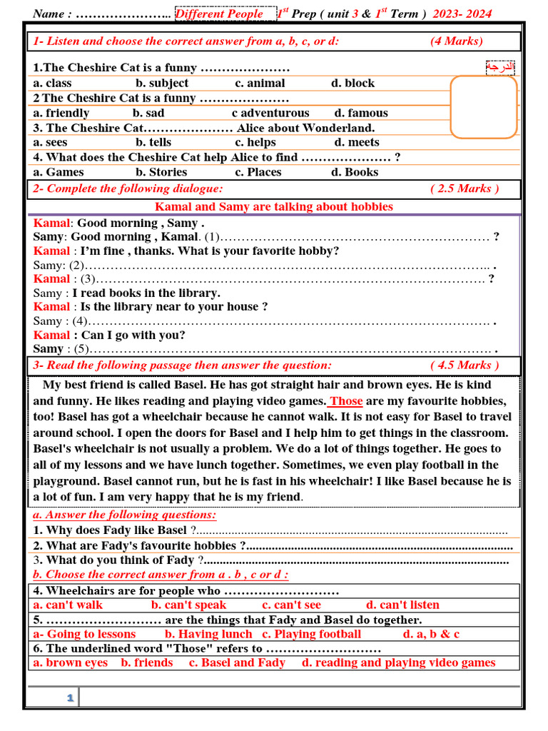 Prep 1 | PDF | Sports & Recreation | Games & Activities