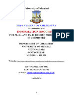 Brochure of M.sc. Chemistry 2023 2024