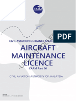 00 CAGM 1801 Aircraft Maintenance Licence Iss 01 Rev 01