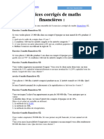 Maths Financiere Exercices Corrigés Economie Gestion