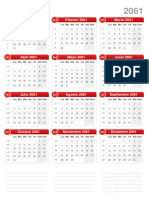 Calendario 2061 Formato Vertical v2.0