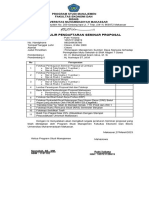 Formulir Pendaftaran Seminar Proposal