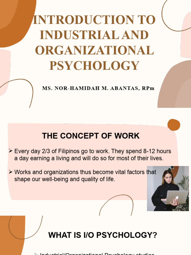 Introduction to Industrial Psychology | PDF | Industrial And ...