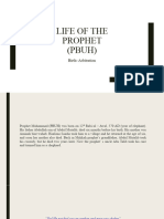 Life of The Prophet (PBUH) (Birth - Arbitration) Notes