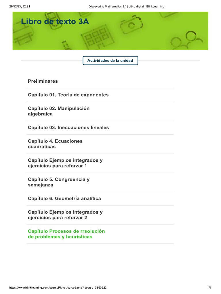 Discovering Mathematics 3A - Contenido | PDF | Tecnología