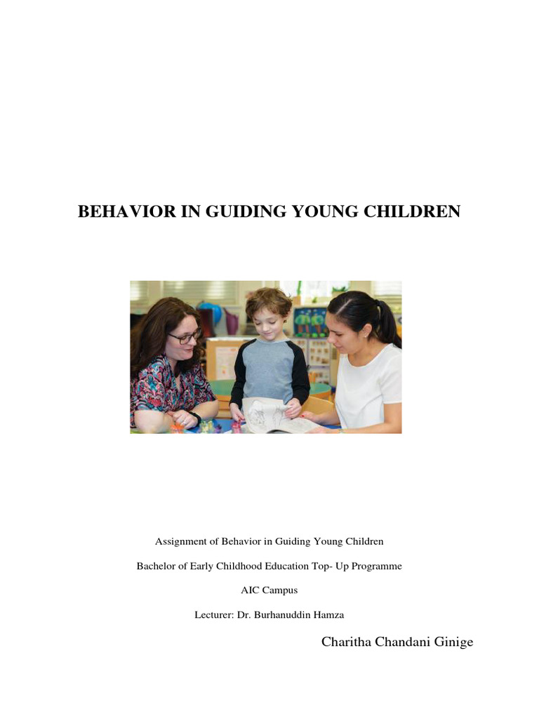 Behaviour Young Children Assignment | PDF | Stress (Biology) | Learning