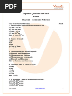 Important Questions Class 9 Science Chapter 3