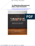 Test Bank For Marketing Management 5th Edition Dawn Iacobucci