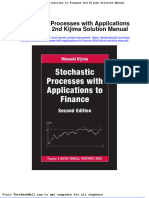 Stochastic Processes With Applications To Finance 2nd Kijima Solution Manual