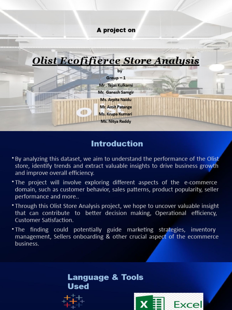 Olist Store Performance Analysis Report | PDF | Performance Indicator ...