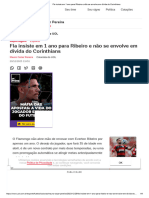 Fla Insiste em 1 Ano para Ribeiro e Não Se Envolve em Dívida Do Corinthians