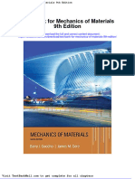 Test Bank For Mechanics of Materials 9th Edition