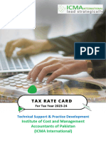 Tax Rate Card For Tax Year 2023 24