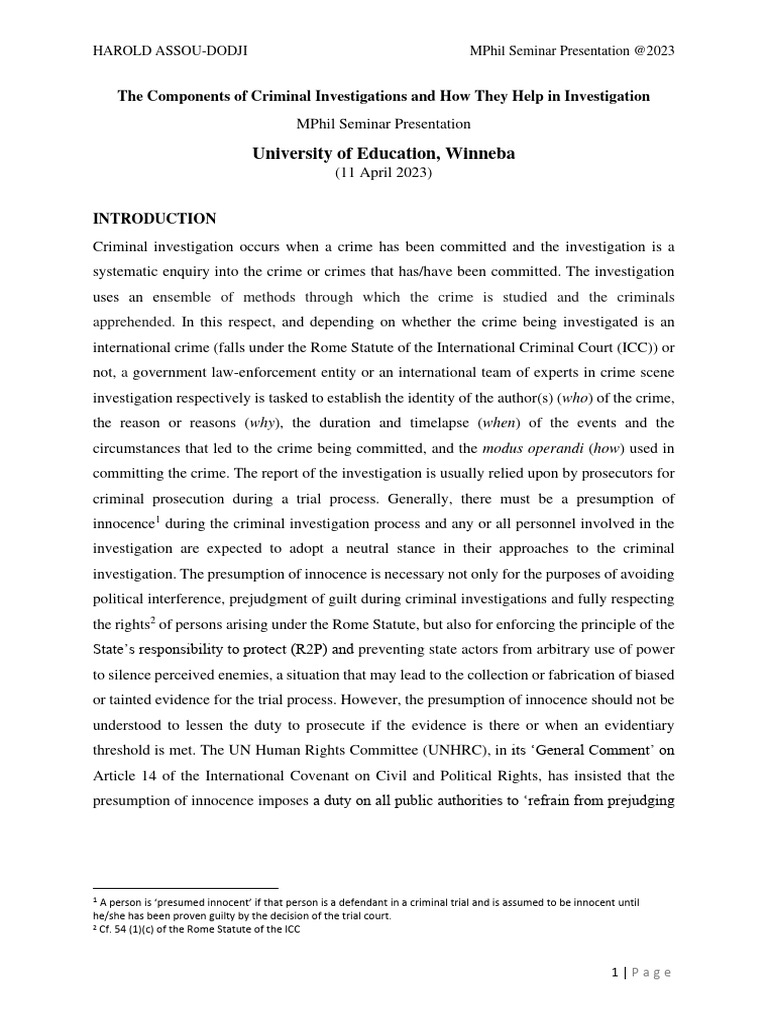 Three Primary Components Of Criminal Justice