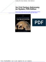 Test Bank For 21st Century Astronomy The Solar System Fifth Edition