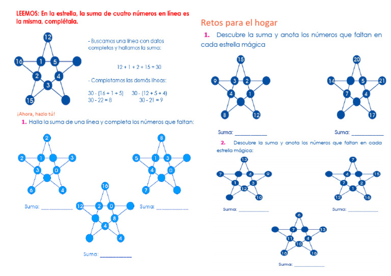 Ficha Estrella Mágica Pdf