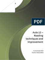 Aula 12 Reading Techniques and Improvement