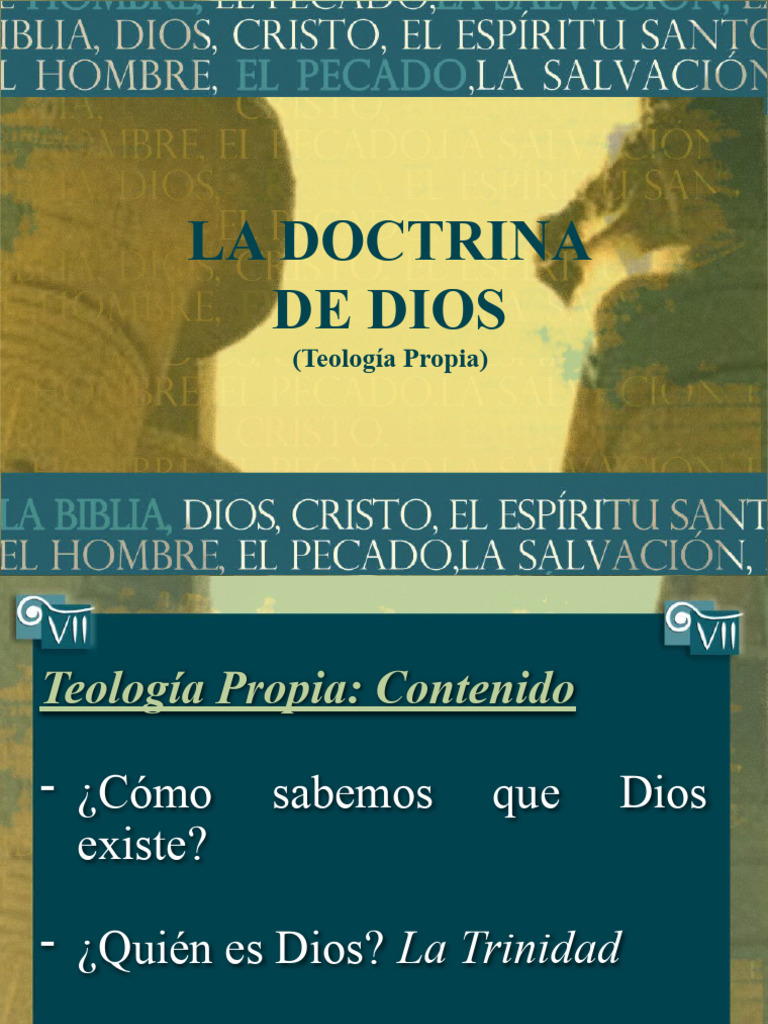 Teologia Propia PDF Dios Trinidad