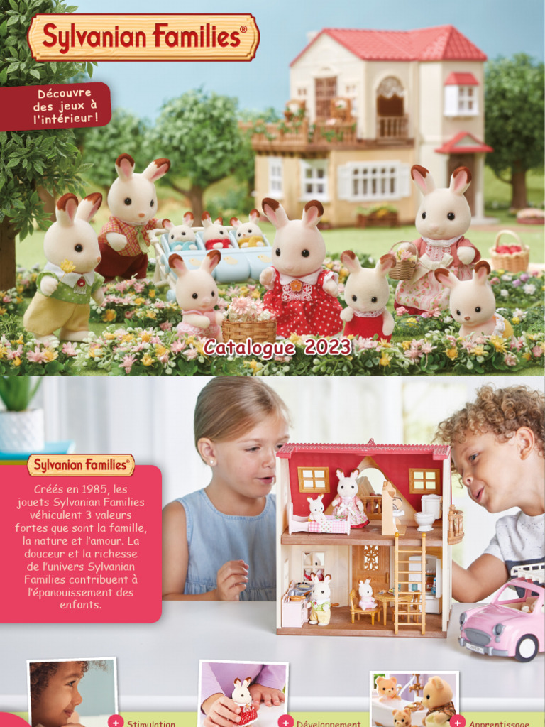 Sylvanian Families® Figurine famille lapin chocolat nouveau 5655