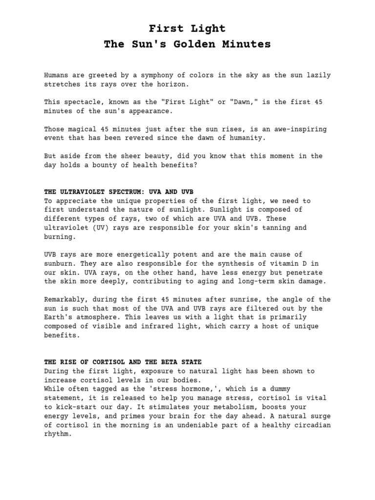 First light pdf