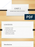 UNIT 2 Descrete Time Systems Convolution