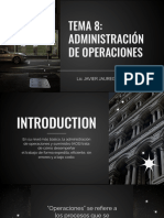 Admi Ii Tema 8 Administracion de Operaciones